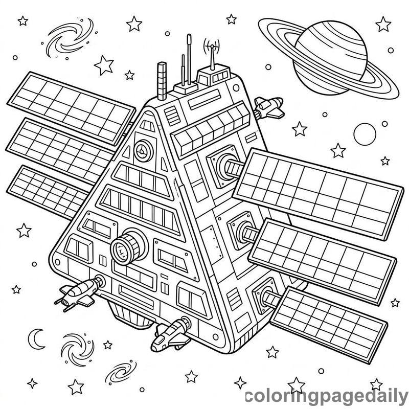 The Amazing Adventures of the Prisma-Pod - story illustration coloring page